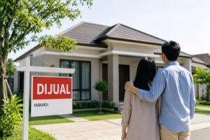Ilustrasi pasangan mencari rumah dijual di Palangkaraya dengan harga terjangkau