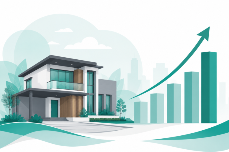 Ilustrasi investasi properti dan rumah modern di Palangkaraya Kalimantan Tengah