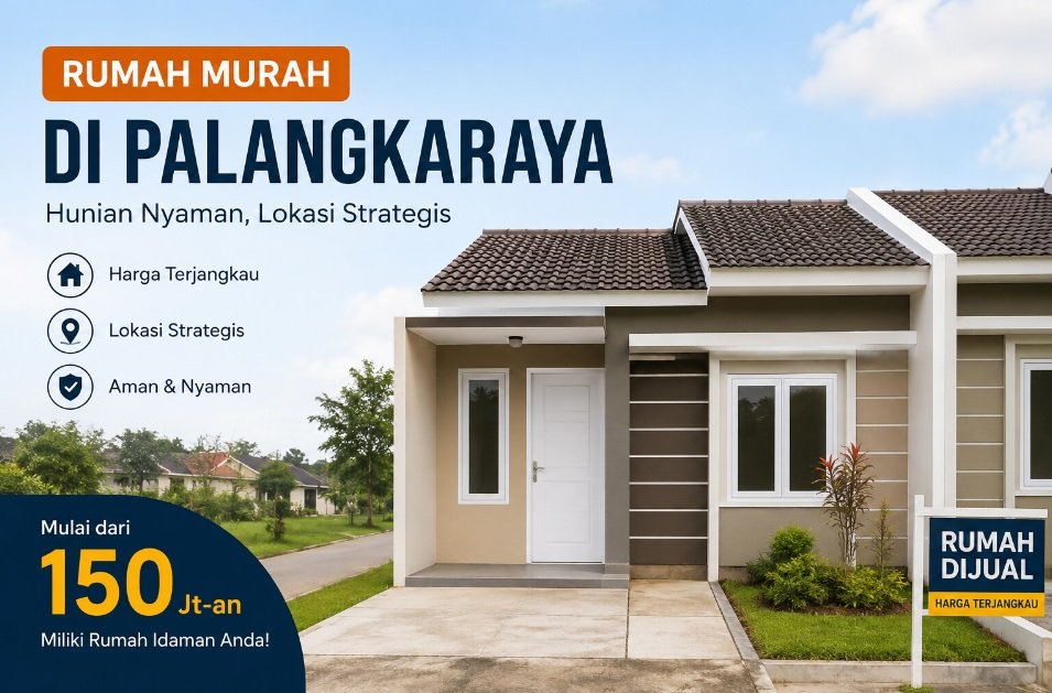 Rumah murah di Palangkaraya dengan lokasi strategis dan harga terjangkau